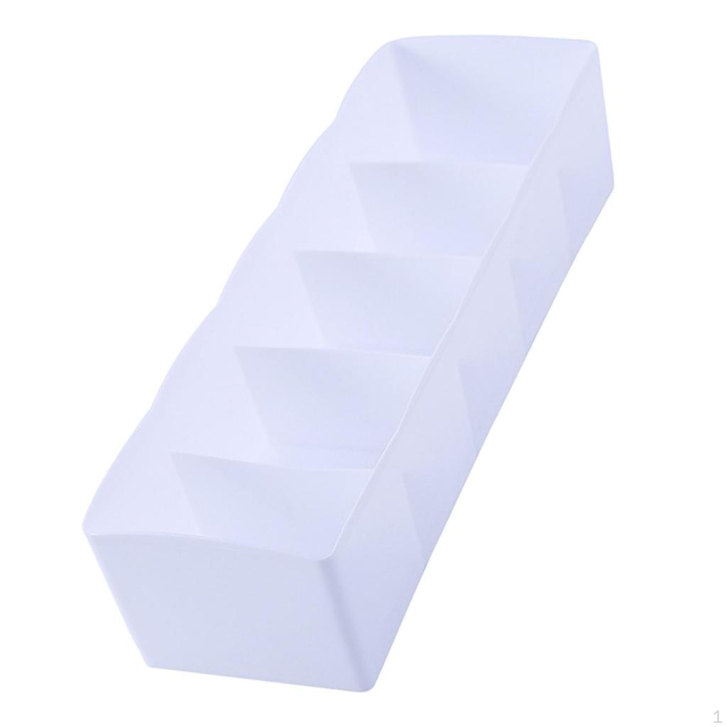 Closet Bins Organizer Drawer Bra Boxes Cosmetic Divider Storage 5 Cells Socks Tidy