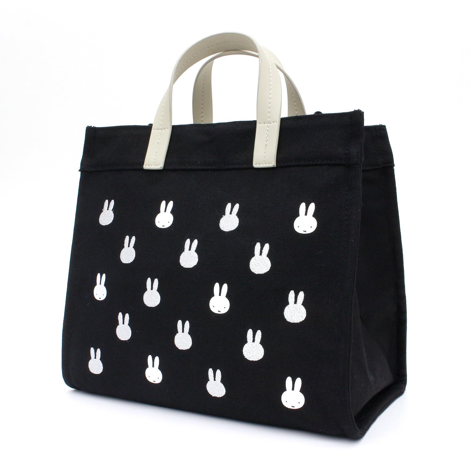 

Hapitas 2-Way Tote Bag, Medium, Miffy, 6033 B251, Monogram Face Black