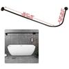 SIKAIQI Curved Shower Curtain X X Stainless Steel Corner Shower Curtain Rod Rod, L-Shaped, 70-100cm 70-100cm / 27.55"-39.37" 27.55"-39.37",