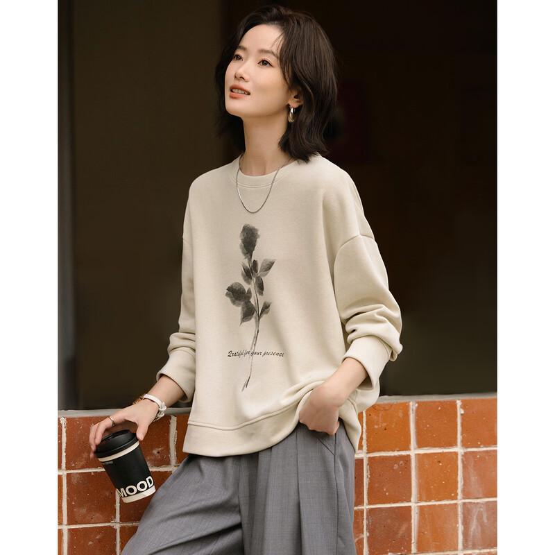 Demana Cloud Cotton Blend Graphic Sweatshirt M