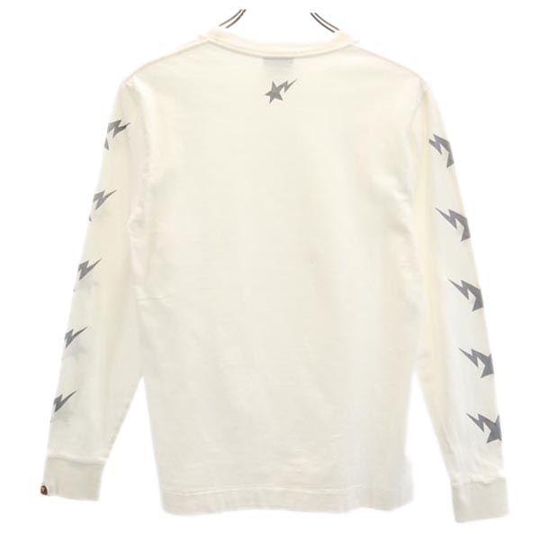 A BATHING APE made in Japan Long sleeve T-shirt S White system Ron T Men's Used