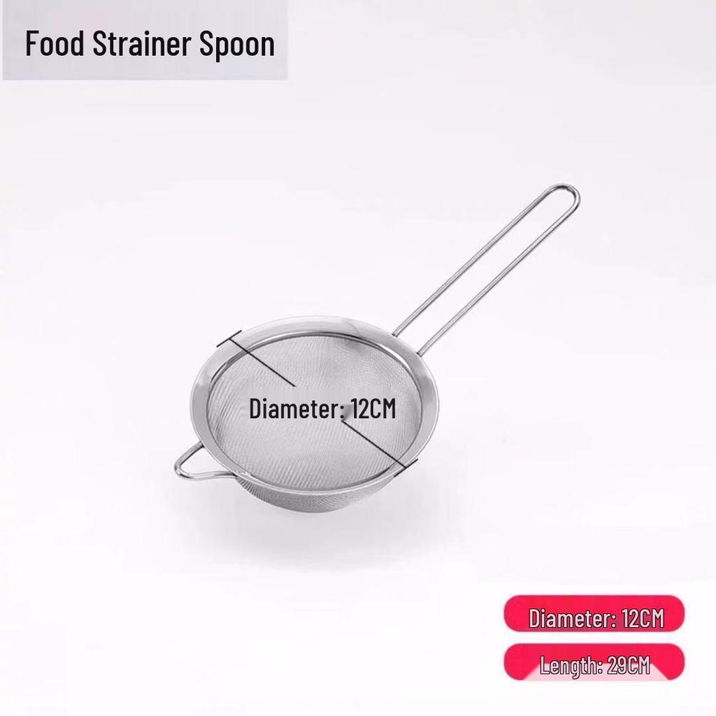 304 Stainless Steel Noodle Skimmer Ladle - Large Strainer for Mala Tang and Soup