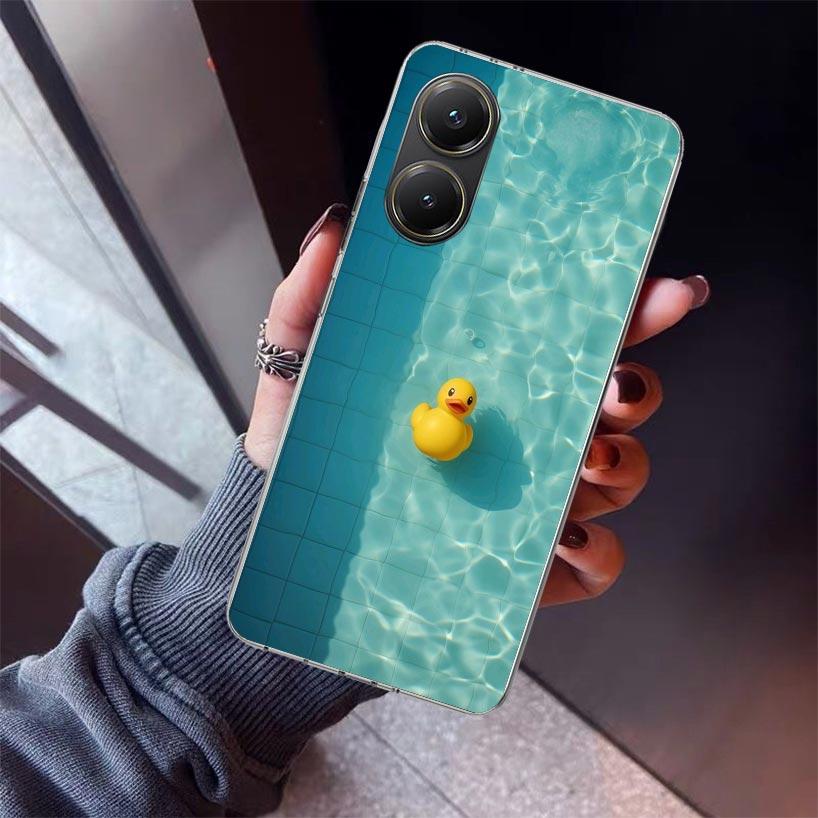 Rubber Ducks Swimming Pool Phone Case For Xiaomi Poco X5 X6 X7 Pro F7 Ultra M7 Redmi 15C 15 13C 13 12C 12 10 10C 10A 9 9C 9T 9A