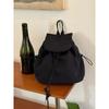 Korean street light nylon backpack women, atmosphere plaid backpack casual commuter book bag