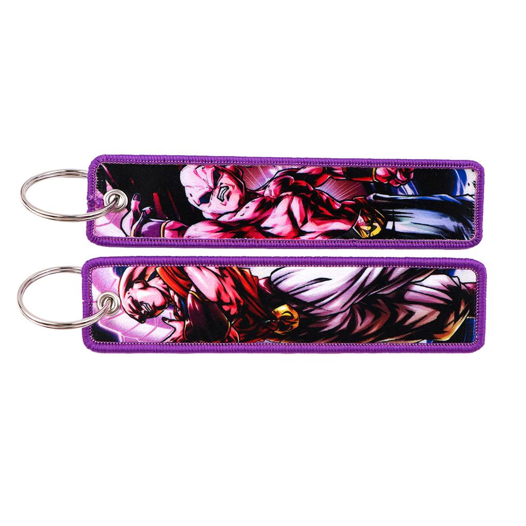 Cool Anime Key Tag Keychain Backpack Holder Goku Master Roshi Cartoon Anime Key Chain Bag Car Keyring Accessories Gifts