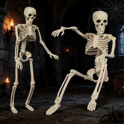 40cm Standing Skeleton Hanging Bone Halloween Party Haunted House Decoration