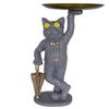 Cool Dog with Plate Showpiece for Home Decor Item,Kitchen,Bedroom, Office, Gifts Item 9.5" Inch Size