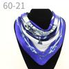 New simulated silk scarf, striped women's small square scarf, flight attendant workplace decoration cm spring and summer silk scarf