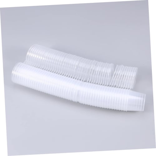 NUOLUX 50-Piece Clear Dressing Container with Lid, Plastic Para Postless Sauce Pot with Lid, Portion Cup with Lid, 1 Oz Salad Dressing Container