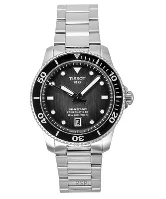 Ceas pentru bărbați Seastar 1000 Powermatic 80 cu cadran gri, automat T120.807.11.051.00 300M