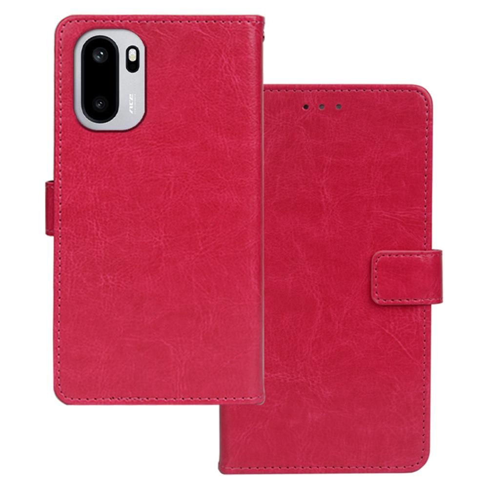 IDEWEI For OnePlus 15R 5G/Ace 6T 5G/Ace 6 5G Case Wallet Leather Phone Cover Crazy Horse Texture