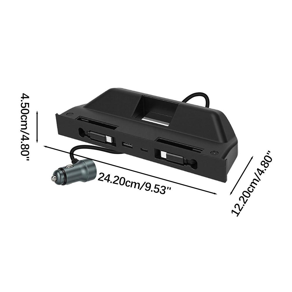 For Tesla's Updated Model Y/YL/3 Docking Station Charging Accessories HUB Pull-out Extension Cable