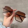 New Square Sunglasses for Women Oversized White Tea Original Brand Design Sun Glasses Female Shades Travel Sunshade