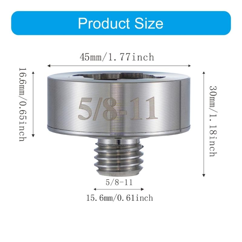 Adapter 5/8"-11 Thread Adapter for X Lock Metal Construction Smooth Operation Convert and Install Sawer Blade