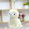 European Mink Alpaca Bow Tie Alpaca Rainbow Alpaca Plush Toy Bag Keychain Pendant