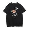 ZX Shiba Inu Emoticons Funny Cat and Dog Prints New Summer Loose Mens and Womens Tshirts Short Sleeves and Half Sleeves