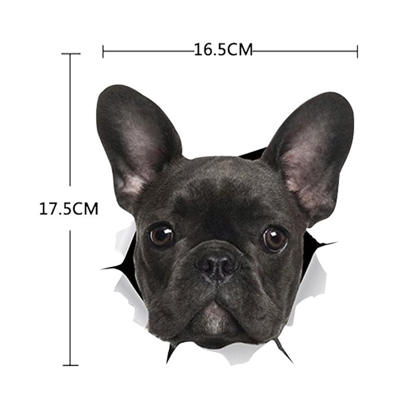 Autocolant auto 1 buc Autocolant auto 3D stereo animal Autocolant creativ pisică câine pentru geamurile mașinii Decaluri auto drăguțe Ornament auto de uz casnic