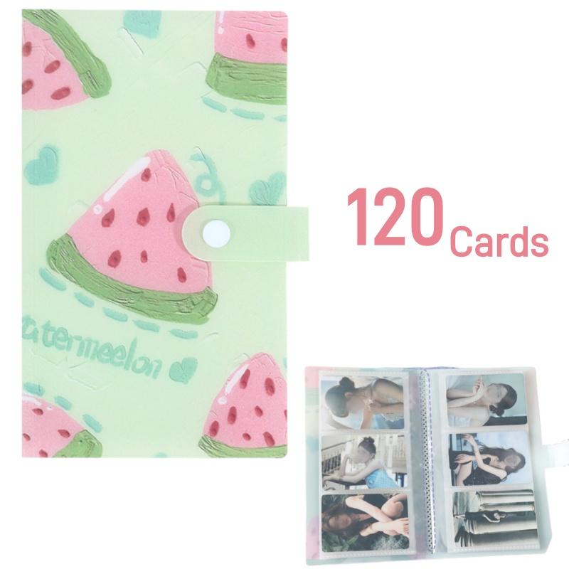 3IN 120/240 Cards Kpop Albums for Photos Idol Photocard Holder Fruit Collect Book Book Binding Machinebinder Kpop Photo Album