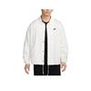 Nike Logo Single Button Loose Fit Coach Long Sleeve Jacket Men Jackets White FN3317-133