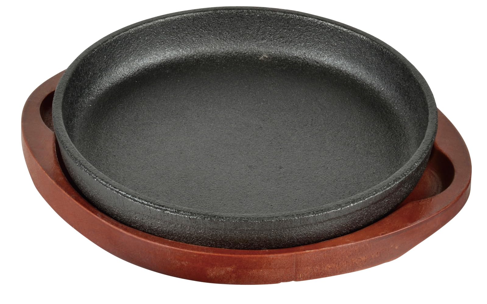 [Amazon.co.jp Exclusive] Pearl Metal Steak Plate, Round, 16cm, Cast Iron, Induction and Oven Safe, AZ-7055