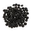 100 st Svampknapp Kupold sömnad Djurögon Docka DIY Craft Svart 12mm
