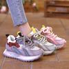 Leather Mesh Breathable Women's Shoes Platform Heightening Summer New Versatile Casual Running Sports Shoes