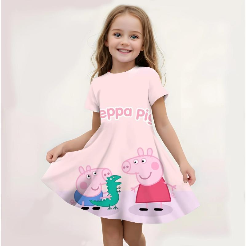 Kpop Demon Hunters Summer Girls Nightgowns 2-12 Years Teen Girl Dress Kids Pajamas Sleepwear=