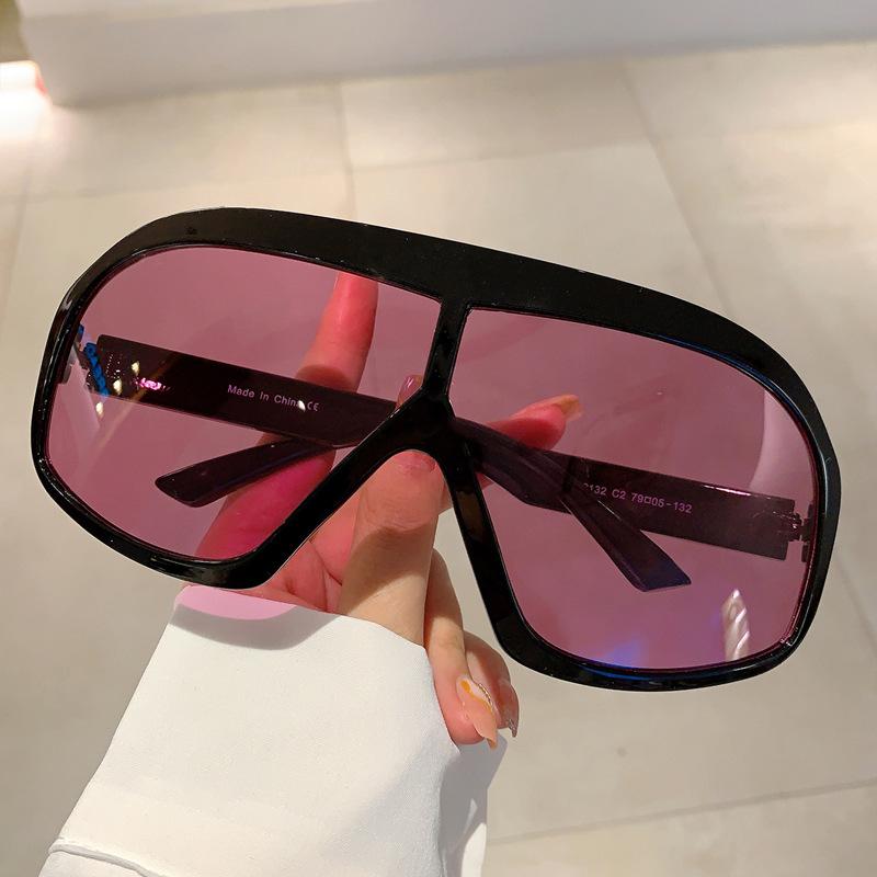 Brand Designer Punk Oversized Sunglasses Women For Men Trendy Sun Glasses Fashion Vintage Luxury Big Frame Ladies Shades