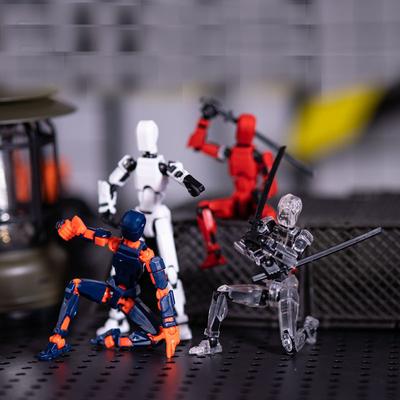 Mehrgelenkiger Beweglicher Formwandler Roboter Actionfigur 3D-gedruckt mit voller Beweglichkeit, konzipiert für Stop-Motion-Animation 5 Actionfiguren