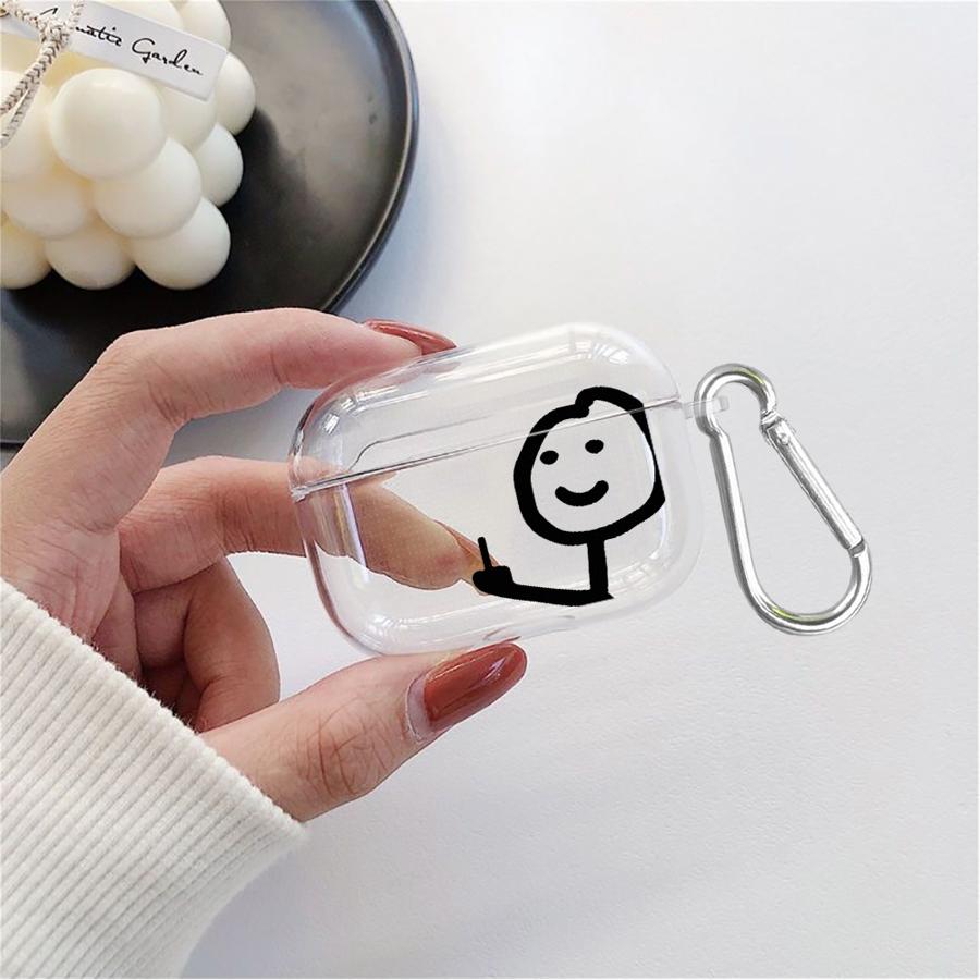 Hülle Für Airpods Pro3 2 3 Pro2 Pro 4 1 Klare Kopfhörerhüllen Abdeckung Cartoon Matchman