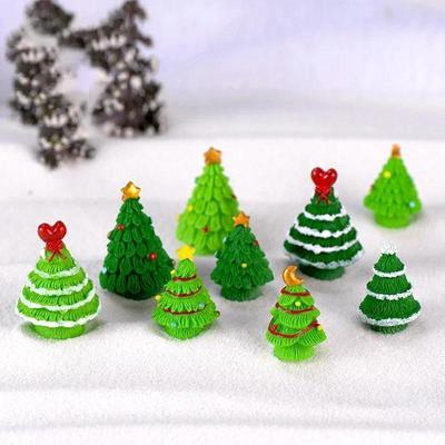 Albero di Natale Creativo Giardino Paesaggio Micro Accessori Vari Addobbi per Albero di Natale Resina Artigianato Carina Decorazione per la Casa