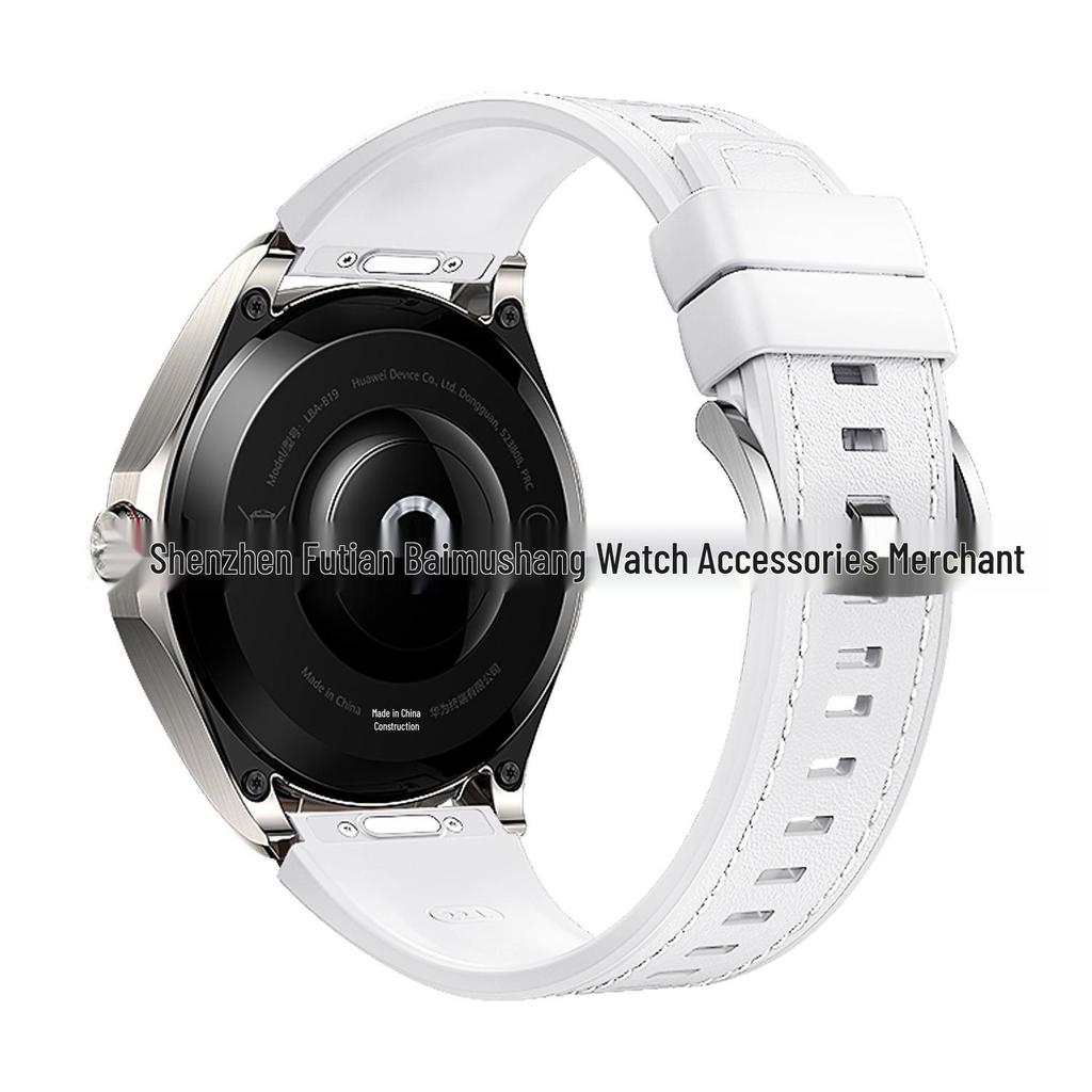 Huawei Watch Buds2 Genuine Leather and Silicone Quick Release Band for Huawei GT6