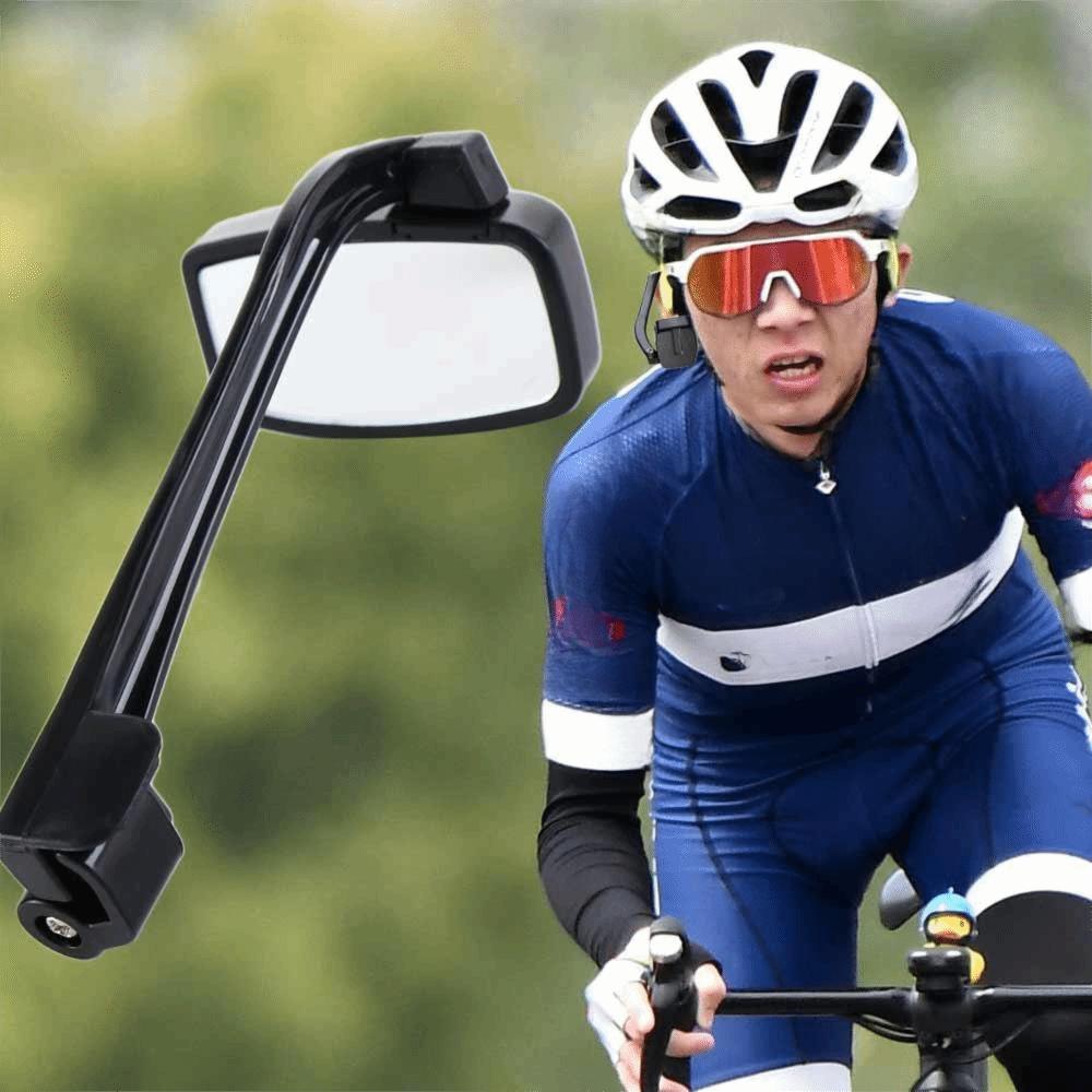 360 Rearview Bike Bicycle Cycling Riding Glasses Adjustment Helmet Rearview Mirror  Riding Safety