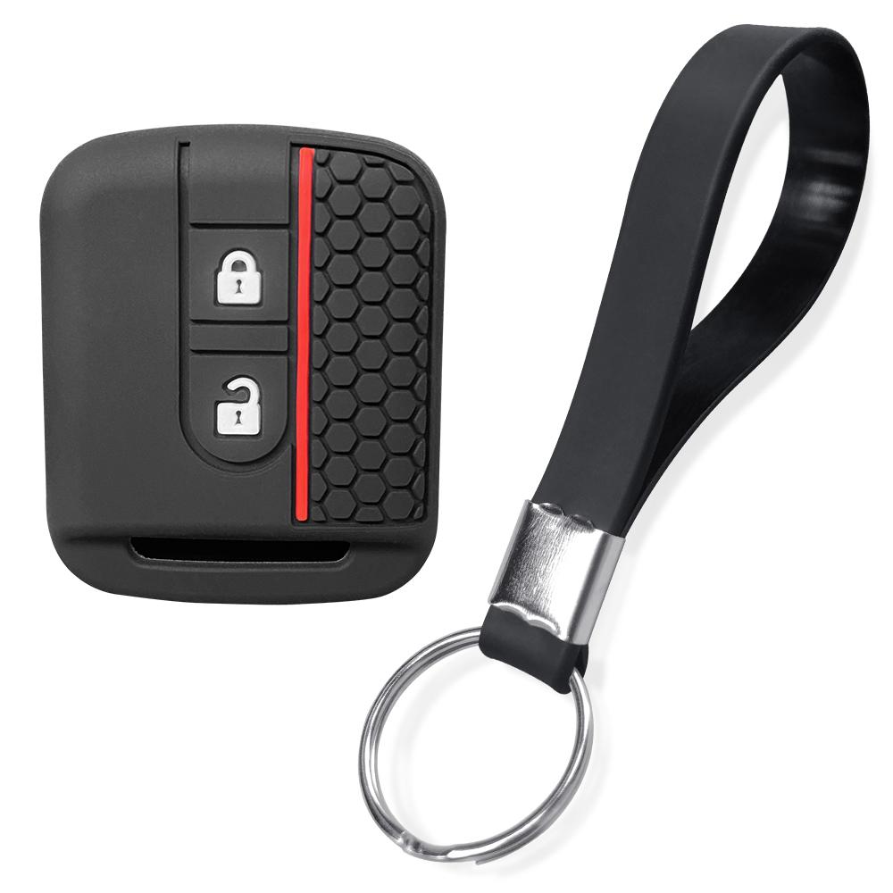 for Nissan qashqai j10 tiida note X-Trail T-31 Pathfinder navara Primera silicone car key case remote key holder cover chain