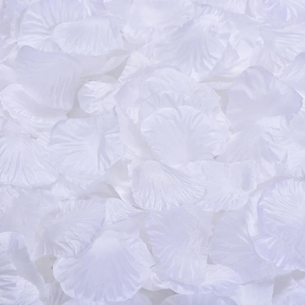 100-10000 Stück Top Bunte künstliche gefälschte Rosenblätter Rot Weiß Gold Rosen Blütenblätter Blumen Romantische Hochzeit Party Valentinstag Dekor