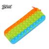 Decompression Pencil Case Pop Case Large Capacity Silicone Storage Bag with Odorless Bubble Toy Stationery for Kids School Office Stress Reducing