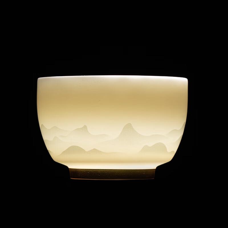 

Gold-inlaid Jade Porcelain Zisha Master Tea Cup