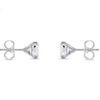 Jewels Prim 4 Ct Asscher Cut Diamond Stud Earrings 14K White Gold Martini Push Earrings For Women's Best Regular Wear Jewellery