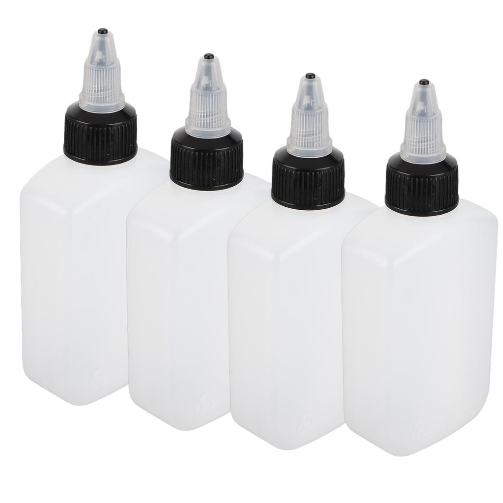 4 Pcs Seasoning Bottle 100ML Portable Sealed Reusable Dispensing Oil Bottle Seasoning Bottle for