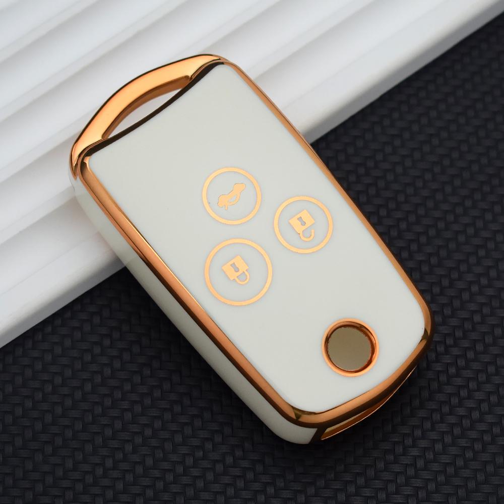 New Car Flip Tpu Key Case Cover For Acura Tl Tsx Zdx Rsx Crz For Honda Civic Fit Accord Crv Hrv Jazz Odyssey Key Chian Rings Set