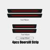 4pcs Universal Car Door Anti Scratch Protector Sticker Carbon Fiber Car Door Sill Protection Strip Decorative Auto Accessories
