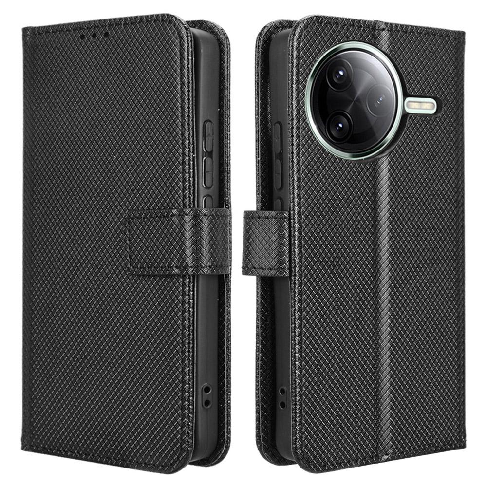 For Xiaomi Redmi K80 5G/K80 Pro 5G/Poco F7 Pro 5G/Poco F7 Ultra 5G Case PU Leather Diamond Texture Wallet Phone Cover