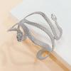Vintage Metal Snake Shape Arm Chain Bracelets For Women Exaggerated Gold Color Animal Open Adjustable Cuff Bracelet Jewelry