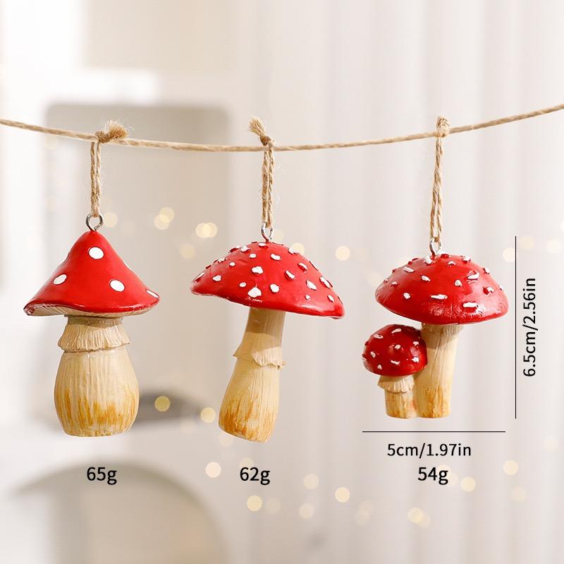 

1 Набор Красный Гриб Украшение Новогодней Елки Милые Рождественские Грибы Подвесные Украшения Праздничная Вечеринка Новый Год 2025