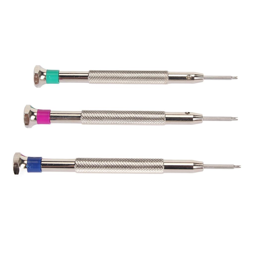 3pcs Watch Spring Remover Tool Stainless Steel Mixed Size Watch Movement Repairing Tool