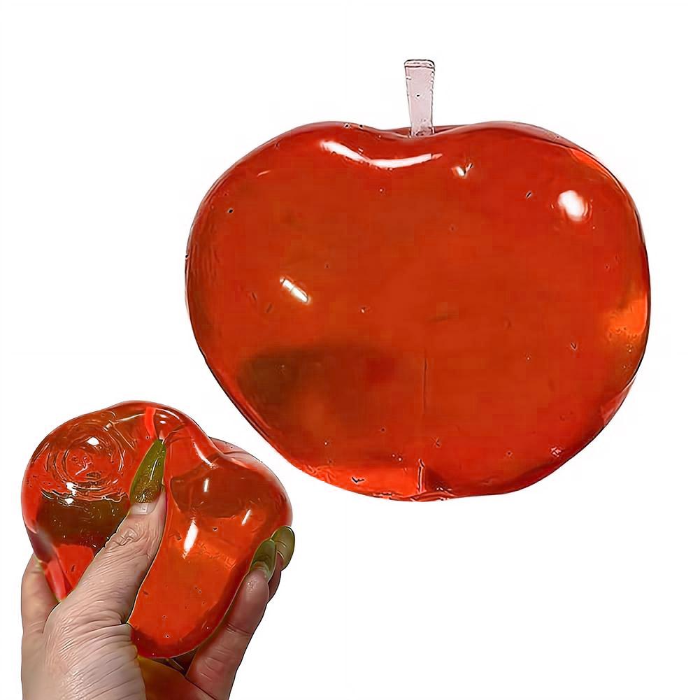 Stressverlichtende Squishy Bal, Zacht Anti-Angst ADHD Sensorisch Fidget Speelgoed, Duurzaam Wasbare Knijp Stressbal voor Volwassenen Kinderen rood