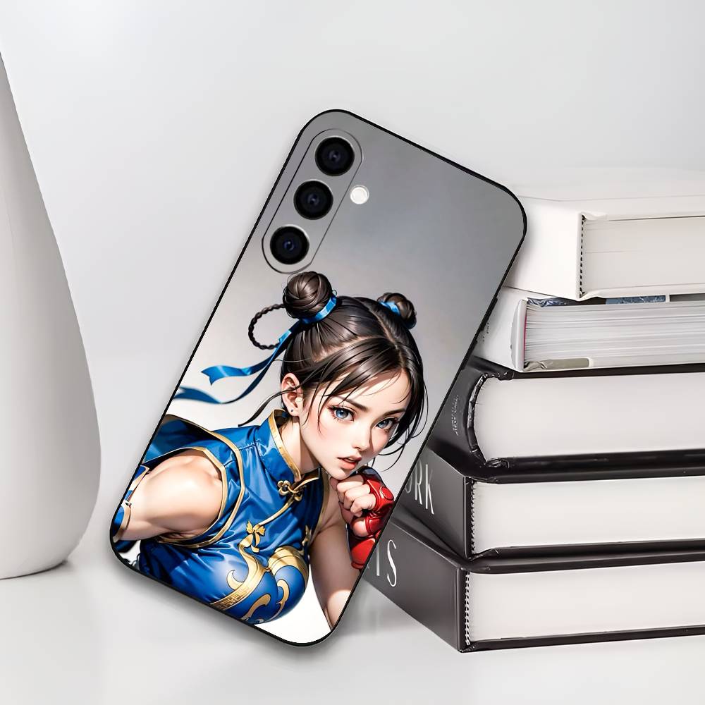 S-Street Fighter ChunLi Chun Li Phone Case Silicone Soft For Samsung Galaxy A73,A72,A71,A70,A53,A52,A51