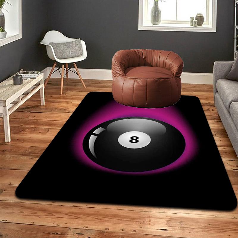 Glowing 8-Ball Rug Floor Mat for Living Room or Bedroom Soft and Comfortable Carpet a Gift for Birthday and Holiday.MFF0918015