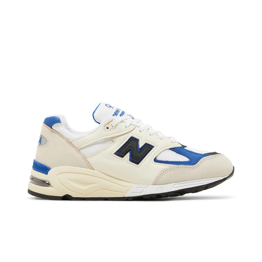 New Balance 990v2 Made in USA 'White Blue' (Unisex) White / Blue Running Shoes M990WB2