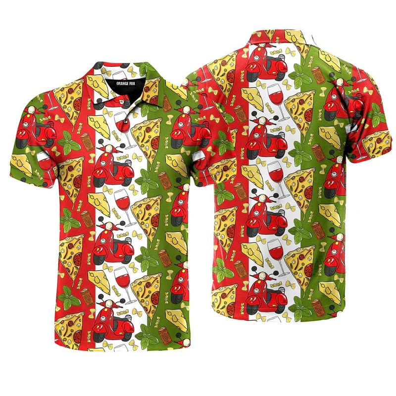 Unisex Men's Women Colorful Polo Shirt Street Casual Short Sleeve Women Summer 3d Print Buttons Tops Personalized 3D Print Lapel Men Clothing